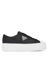 Guess Trampki FLTJO2 FAB12 Czarny. Czarne trampki i tenisówki damskie Guess, z aplikacjami, z materiału. Za 349.99 zł.