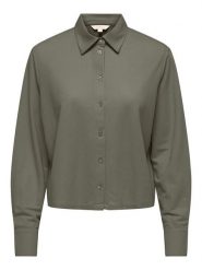 ONLY Bluzka w kolorze khaki rozmiar: XS. Brązowe bluzki damskie Only, xs, bez wzorów, bez kołnierzyka, bez ramiączek. Za 61.17 zł.