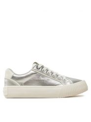 Pepe Jeans Sneakersy PGS30611 Srebrny. Szare buty sportowe dziewczęce Pepe Jeans, bez wzorów, z jeansu, bez zapięcia. Za 269.99 zł.