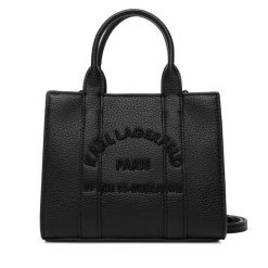 Torebka KARL LAGERFELD. Czarne torebki klasyczne damskie Karl Lagerfeld, bez wzorów, bez dodatków. Za 649.99 zł.