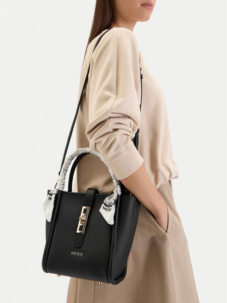 MEXX Torebka EO-MEXX-B-003-09 Czarny. Czarne torebki klasyczne damskie Mexx, bez wzorów, z materiału, bez dodatków. Za 182.99 zł.