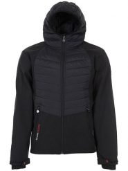 Peak Mountain Kurtka softshellowa "Cander" w kolorze czarnym rozmiar: L. Czarne kurtki outdoor męskie Peak Mountain, l, bez wzorów, bez kaptura. Za 244.95 zł.