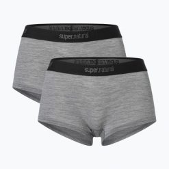 Bokserki termoaktywne damskie super.natural Tundra 175 Hipser 2 pary. Szare bokserki i panty damskie Super.natural, xs, bez wzorów, z materiału. Za 339.99 zł.