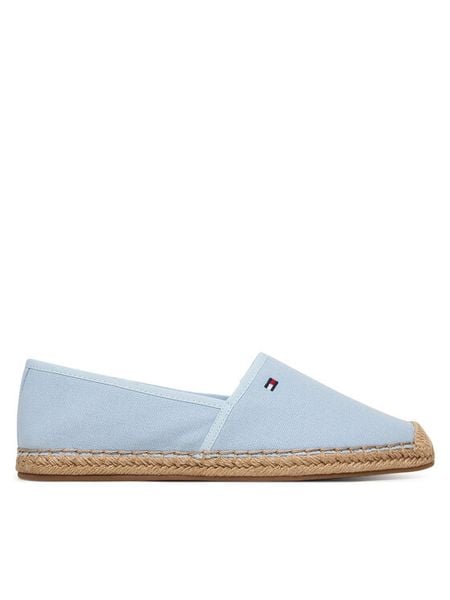Tommy Hilfiger Espadryle Flag Canvas Espadrille FW0FW08541 Błękitny. Niebieskie espadryle damskie Tommy Hilfiger, bez wzorów, z materiału, bez obcasa. Za 249.99 zł.