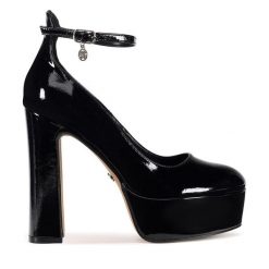 Czółenka Nine West. Czarne czółenka damskie Nine West, bez wzorów, bez obcasa. Za 199.99 zł.