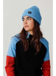 SKFK Czapka beanie "Zala" w kolorze błękitnym rozmiar: onesize. Niebieskie czapki zimowe damskie SKFK, z bawełny. Za 104.99 zł.