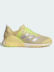 Adidas Buty sportowe "Dropset 3" w kolorze żółtym rozmiar: 38. Żółte buty sportowe na co dzień damskie Adidas, bez wzorów, z materiału, outdoorowe. Za 240.99 zł.