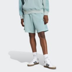 Szorty ALL SZN French Terry Washed 8 Inch. Zielone szorty męskie Adidas, bez wzorów. Za 199.00 zł.