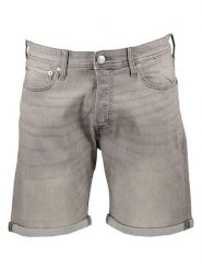 Jack & Jones Szorty dżinsowe "Rick" w kolorze szarym rozmiar: S. Szare szorty męskie Jack & Jones, z jeansu, bez kołnierzyka. Za 74.28 zł.
