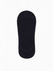 Skarpety męskie stopki 4-pak - szaro-czarne OM-SOSS-0104 - one size. Szare skarpetki męskie Ombre Clothing, bez wzorów, z bawełny. W wyprzedaży za 19.99 zł.