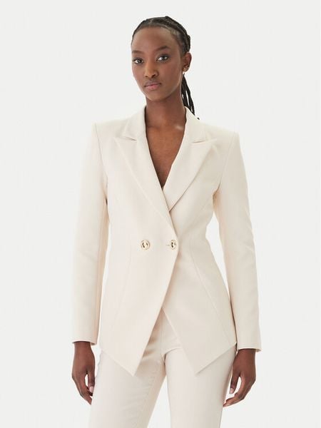 Rinascimento Marynarka CFC0128646003 Beżowy Slim Fit. Brązowe marynarki i żakiety damskie RINASCIMENTO, l, bez wzorów, z syntetyku. Za 550.99 zł.