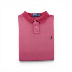 Polo Ralph Lauren koszulka polo męska z krótkim rękawem. Czerwone koszulki polo męskie Ralph Lauren, l, bez wzorów, z materiału, bez ramiączek. Za 106.46 zł.