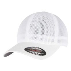 Czapka Z Daszkiem 360 Omnimesh. Białe czapki z daszkiem damskie FLEXFIT, bez wzorów. Za 74.99 zł.