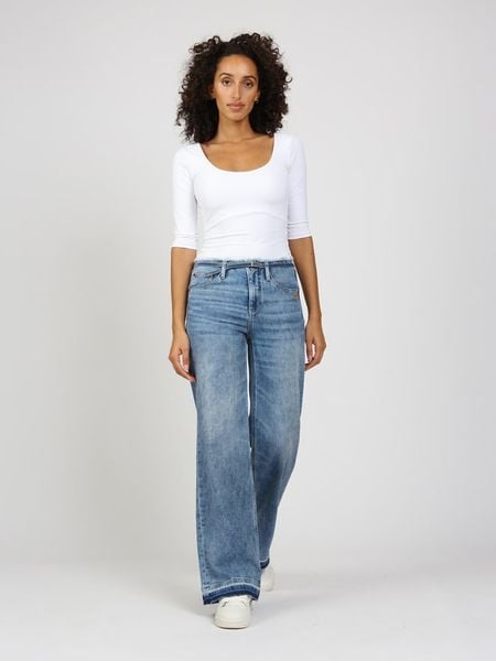 GANG JEANS Dżinsy "Amelie" - Comfort fit - w kolorze niebieskim rozmiar: W26. Niebieskie jeansy damskie GANG JEANS, z podwyższonym stanem. Za 322.95 zł.