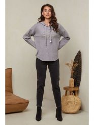 Soft Cashmere Bluza w kolorze szarym rozmiar: 38/40. Szare bluzy z kapturem damskie Soft Cashmere. Za 149.66 zł.
