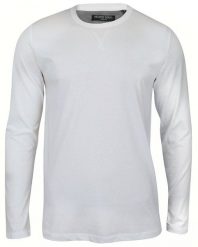 Biały T-shirt (Koszulka) - Długi Rękaw, Longsleeve - Brave Soul, Męski. Białe koszulki męskie z długim rękawem Brave Soul, m, bez wzorów, z bawełny, bez kołnierzyka. Za 54.00 zł.
