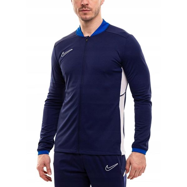 Bluza Męska Rozpinana Nike Academy 25 Sportowa Dresowa Treningowa roz. S. Niebieskie bluzy bez kaptura męskie Nike, bez wzorów, z dresówki, sportowe, bez kołnierzyka, bez ramiączek. Za 142.00 zł.