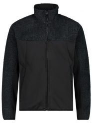 CMP Kurtka hybrydowa w kolorze czarnym rozmiar: 56. Czarne kurtki outdoor męskie CMP, bez wzorów, z materiału, bez kaptura. Za 126.75 zł.