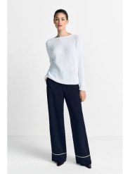 Rich & Royal Sweter w kolorze białym rozmiar: XXL. Białe swetry klasyczne damskie Rich & Royal, xxl, z bawełny, bez kołnierzyka. Za 224.95 zł.