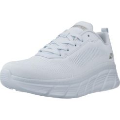 Buty SKECHERS 117385S Niebieski. Niebieskie buty sportowe na co dzień damskie Skechers, bez wzorów, z materiału. Za 279.99 zł.