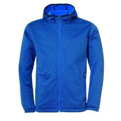 Kurtka Uhlsport Essential Fleece. Niebieskie kurtki męskie UHLSPORT, m, bez wzorów, z polaru, sportowe, bez kaptura. W wyprzedaży za 202.00 zł.