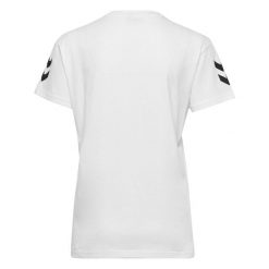 Koszulka sportowa z krótkim rękawem damska Hummel hmlGO cotton. Czerwone topy sportowe damskie HUMMEL, s, bez wzorów, z bawełny, bez ramiączek. Za 39.69 zł.
