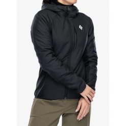 Kurtka ocieplana damska Black Diamond First Light Hybrid Hoody. Czarne kurtki damskie Black Diamond, bez wzorów, bez kaptura. Za 807.39 zł.