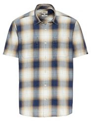 Camel Active Koszula - Regular fit - w kolorze niebiesko-beżowym rozmiar: XXL. Brązowe koszule męskie Camel Active, xxl, bez wzorów, z bawełny, bez kołnierzyka, bez ramiączek. Za 126.99 zł.