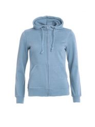 Clique Basic Hoody Full Zip Women - blu jasny, bluza z kapturem – light blue. Niebieskie bluzy z kapturem damskie CLIQUE, xl, z bawełny. Za 187.49 zł.