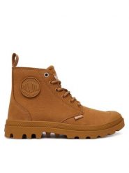 Palladium Trapery Pampa Hi Nbk 79495-257-M Brązowy. Brązowe buty zimowe męskie Palladium, z nubiku, bez zapięcia. Za 399.99 zł.