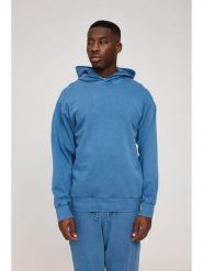 MAZINE Bluza "Natural Dye" w kolorze błękitnym rozmiar: XL. Niebieskie bluzy z kapturem męskie MAZINE, xl, z bawełny. Za 153.71 zł.