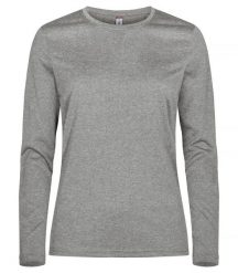 Clique Basic Active-T L/S Women – Damska koszulka z długim rękawem, barwiona. Szare t-shirty damskie CLIQUE, l, bez wzorów, z dzianiny, bez kołnierzyka. Za 96.04 zł.