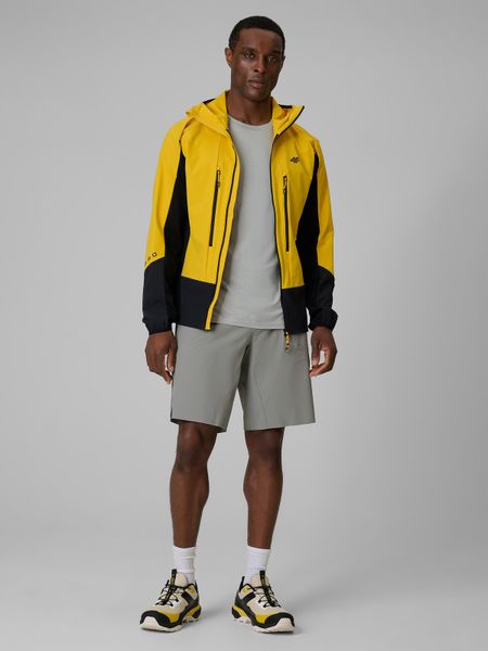 4F Spodenki trekkingowe szybkoschnące męskie - szare XXL. Szare szorty męskie 4f, z materiału, bez kołnierzyka. Za 169.99 zł.