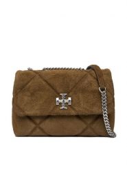 Tory Burch Torebka Diamond Quilt 169170 Zielony. Zielone listonoszki damskie Tory Burch, bez wzorów, ze skóry, bez dodatków. Za 2,929.00 zł.
