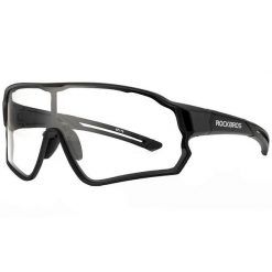 Okulary sportowe unisex Rockbros 10139 z fotochromem. Czarne okulary przeciwsłoneczne męskie ROCKBROS, z gumy. Za 113.00 zł.