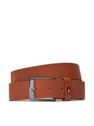Tommy Hilfiger Pasek Męski Adan Leather 3.5 AM0AM12052 Brązowy. Brązowe paski męskie Tommy Hilfiger, bez wzorów, ze skóry. Za 129.99 zł.