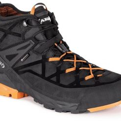 Buty trekkingowe męskie Aku Rock Dfs Mid Gtx. Czarne buty trekkingowe męskie VIKING, z gore-texu, za kostkę, bez zapięcia, trekkingowe, gore-tex. Za 825.05 zł.