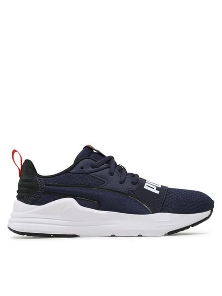 Puma Sneakersy Wired Run Pure Jr 390847 03 Granatowy. Niebieskie trampki i tenisówki chłopięce Puma, bez wzorów, z materiału, bez zapięcia. Za 159.99 zł.