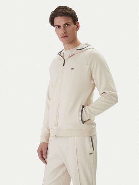 BOSS Bluza Sense 50557206 Beżowy Regular Fit. Brązowe bluzy bez kaptura męskie Boss, m, z bawełny. Za 549.99 zł.