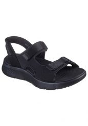 Sandały SKECHERS SLIP-INS GO WALK FLEX Czarny. Czarne sandały męskie Skechers, z materiału, bez zapięcia. Za 298.99 zł.