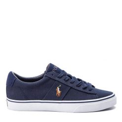 Tenisówki Polo Ralph Lauren. Niebieskie trampki i tenisówki męskie Polo Ralph Lauren, bez wzorów, bez zapięcia. Za 339.99 zł.