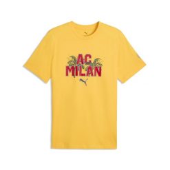 Męska koszulka AC Milan FtblCulture PUMA. Czerwone t-shirty sportowe męskie Puma, m, bez ramiączek, do piłki nożnej. Za 129.00 zł.