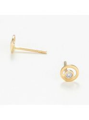 CARATELLI Złote kolczyki-wkrętki z diamentami rozmiar: onesize. Żółte kolczyki damskie CARATELLI, z diamentem, złote. Za 1,174.99 zł.