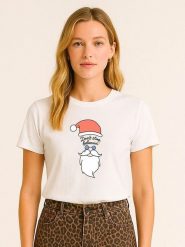 WOOOP Koszulka "Dont stop believin" w kolorze czerwono-białym rozmiar: XL. Białe bluzki damskie Wooop, xl, bez wzorów, bez kołnierzyka, bez ramiączek. Za 74.11 zł.