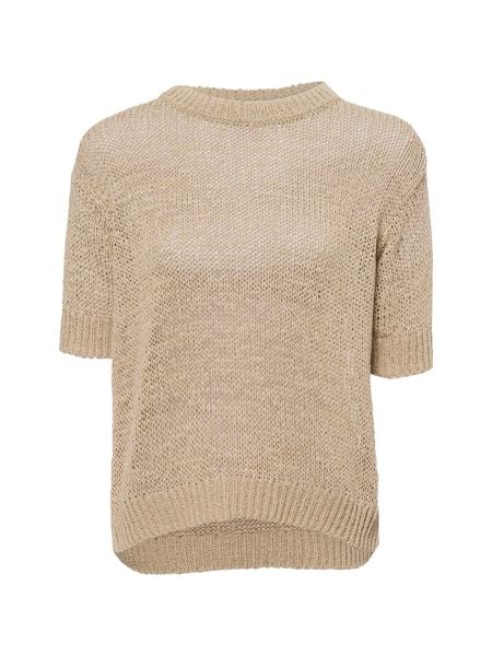 Franco Callegari Sweter z dzianiny Kobiety beżowy, XL. Brązowe swetry klasyczne damskie Franco Callegari, xl, z dzianiny, bez kołnierzyka. Za 169.95 zł.