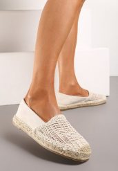 Beżowe Płaskie Espadryle z Ekozamszu Ozdobione Jutą Lemiala. Brązowe espadryle damskie Renee, z aplikacjami, z jeansu, bez obcasa, na obcasie. Za 54.99 zł.