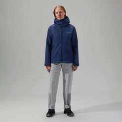 Kurtka przeciwdeszczowa damska Berghaus Bramblfell GTX. Niebieskie kurtki przeciwdeszczowe damskie Berghaus, na lato, l, z kapturem, gore-tex. Za 869.99 zł.