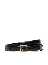 Calvin Klein Pasek Damski Emblem Buckle 15Mm Fixed Smooth LV04F7061G Czarny. Czarne paski damskie CALVIN KLEIN, bez wzorów, ze skóry. Za 229.99 zł.