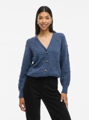 Vila Kardigan "Vituli" w kolorze niebieskim rozmiar: M. Niebieskie kardigany damskie Vila, m, bez wzorów. Za 117.73 zł.