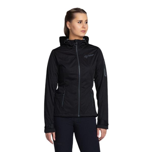 Kurtka softshell damska Kilpi BELTRA-W. Czarne kurtki damskie Kilpi, xs, bez wzorów, z softshellu, bez kaptura. Za 370.41 zł.